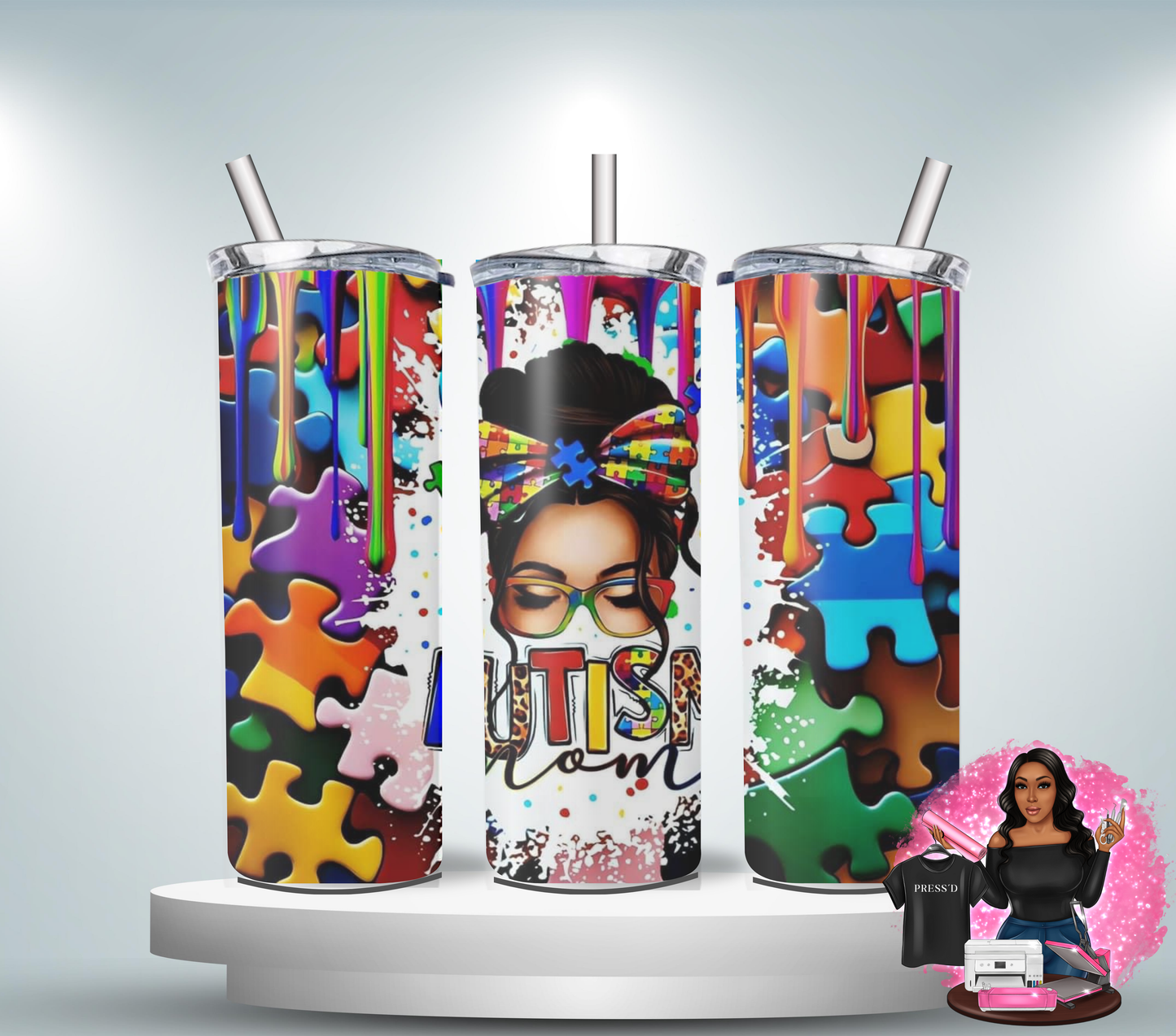 Autism Mom Tumbler