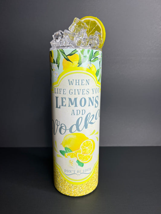 Lemonade Tumbler w/ Ice Lid